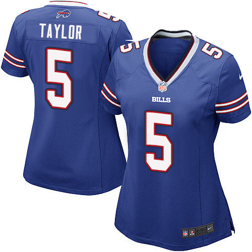 Women's Game Tyrod Taylor Nike Jersey Royal Blue Home - #5 NFL Buffalo Bills
